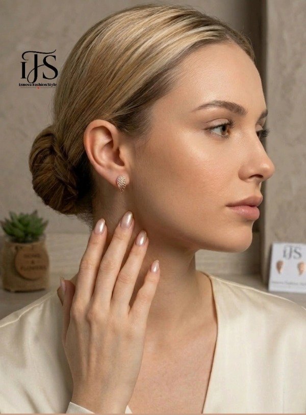 Producto - Aros Alas  Acero Dorado