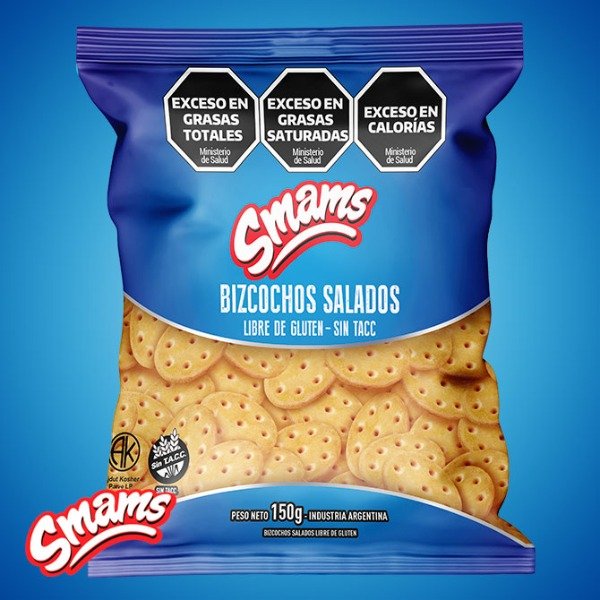 Producto - BIZCOCHOS SALADOS LIBRE DE GLUTEN SMAMS 150GR