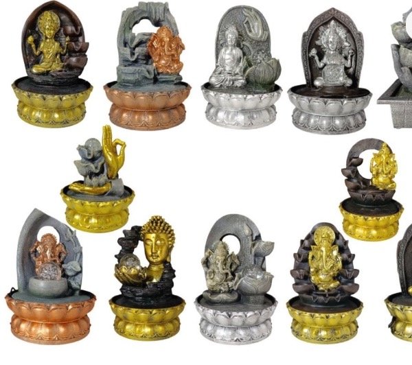 Producto - Fuente de-agua resina buda ganesh vs modelos motor cled 28 a 30 cm