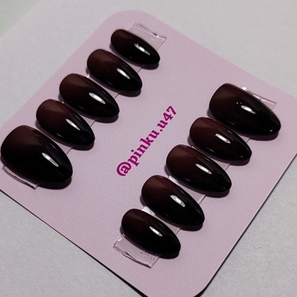 Producto - Bordo con degradado (Almendras cortas)