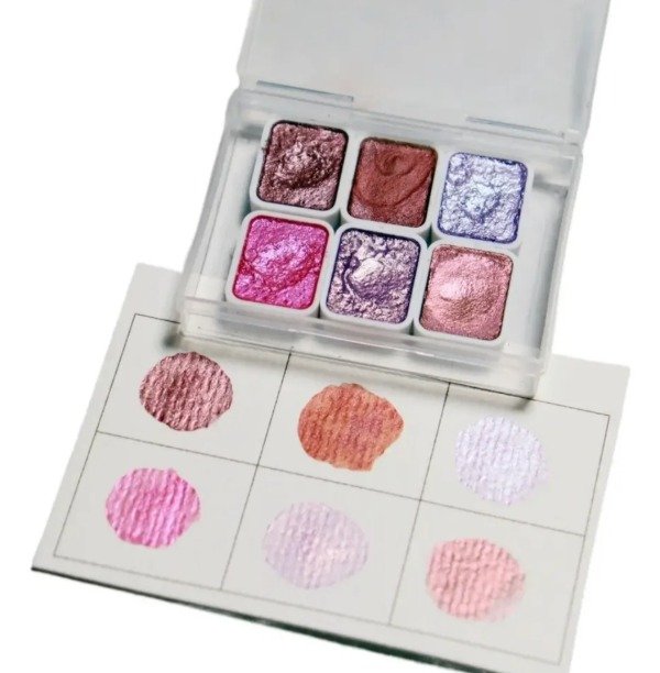 Producto - Mini paleta acuarelas metalizadas. - 7