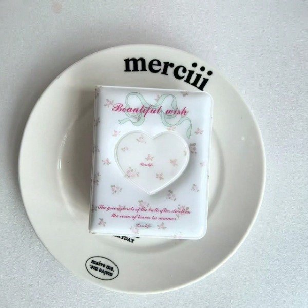Producto - Mini binder blanco con flores+