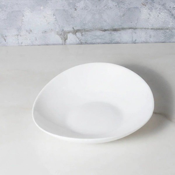 Producto - SET X 6 PLATOS HONDOS OVAL DE VIDRIO OPALINO 22CM EN CAJA - 2