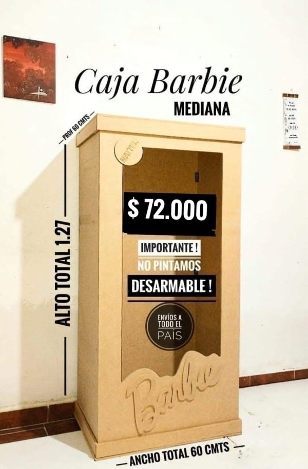 Producto - Caja Barbie (tamaño mediano)