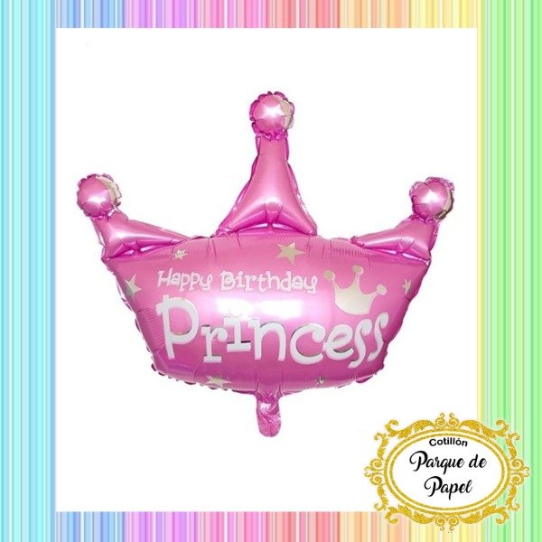 Producto - Globo metalizado Princesa corona (41x35cm)