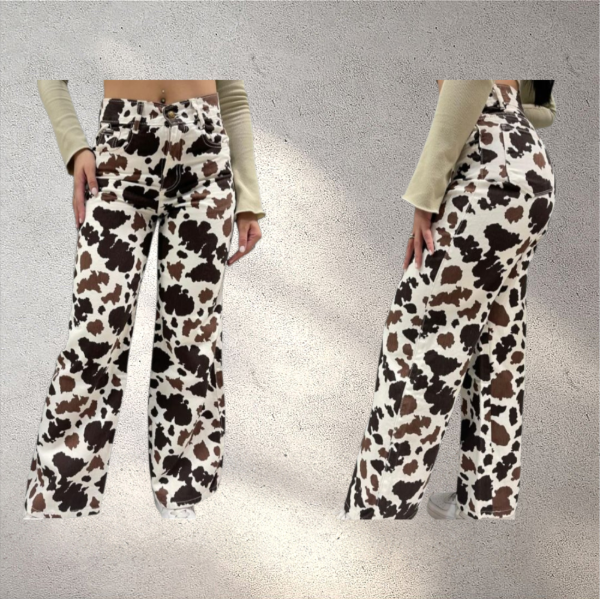 Producto - Jean wide leg cow brown