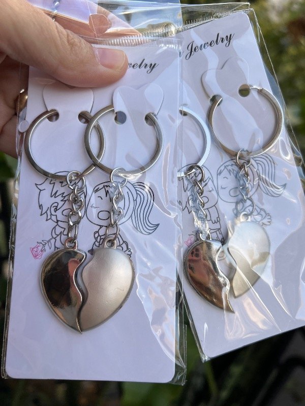 Producto - 2 llaveros dobles para compartir de corazón