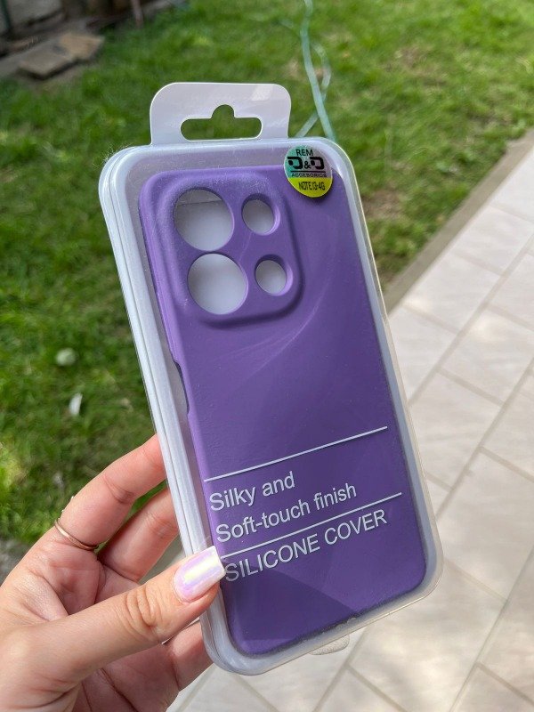 Producto - Xiaomi note 13 silicona con felpa lila