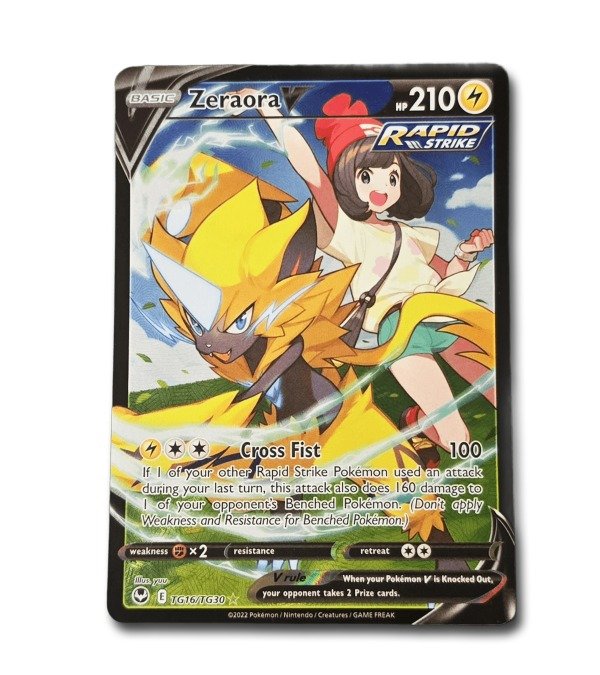Producto - Carta Pokémon - Zeraora V TG16/TG30 - Silver Tempest