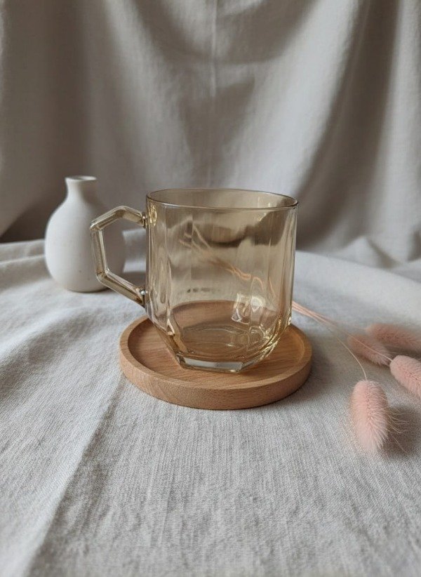 Producto - Taza de vidrio caramel - set x6