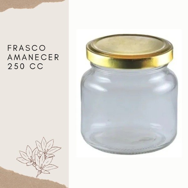 Producto - Frasco Amanecer 250 con Tapa x 20 u