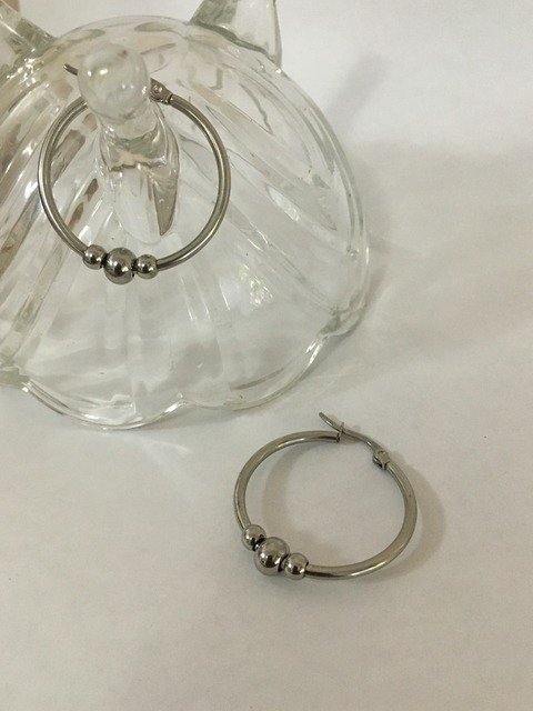 Producto - Argollas Triple Bolitas Fijas