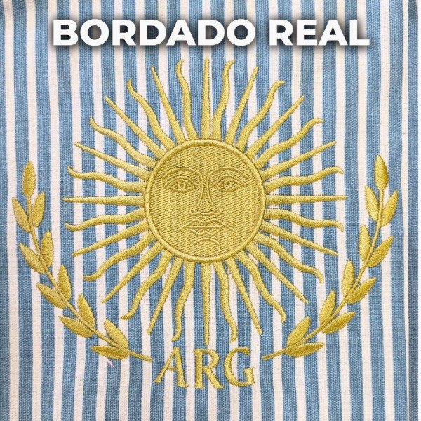 Producto - Delantal Argentina Sol Laureles Bordado Cocina Parrillero Gastronomia