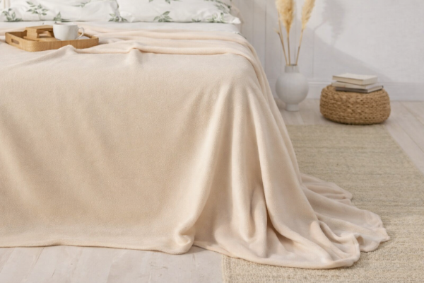 Producto - Manta Polar de 2 Plazas en color beige