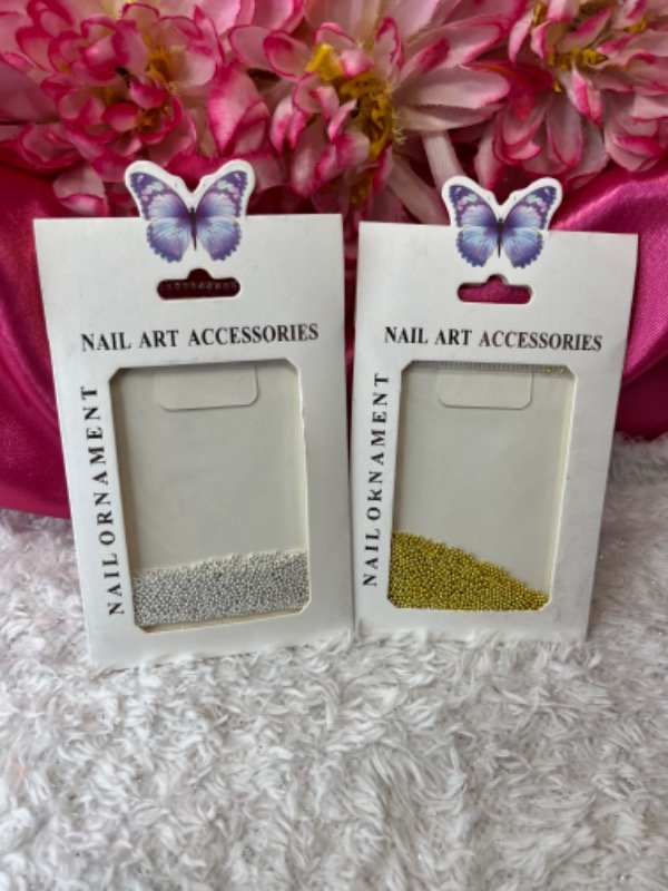 Producto - Caviar para uñas dorados y plateado