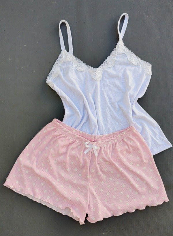 Producto - Pijama corazones rositas