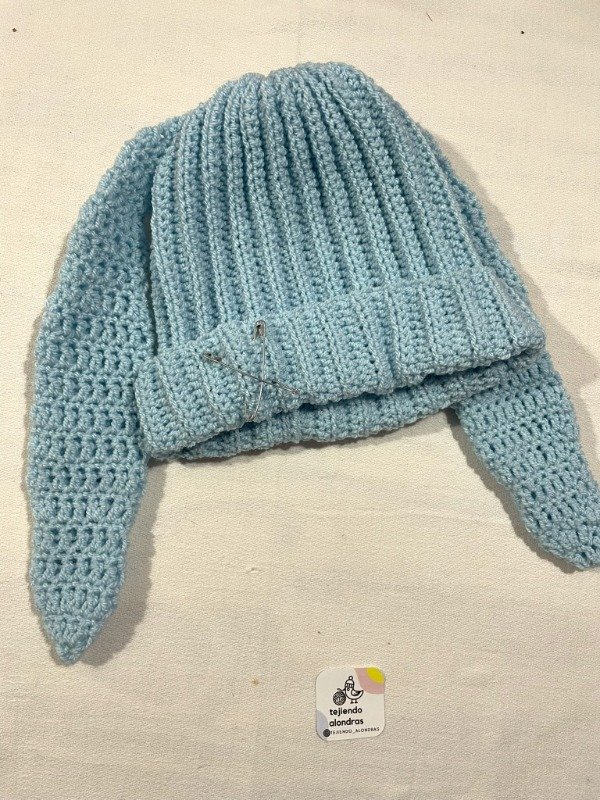 Producto - gorro bunny celeste