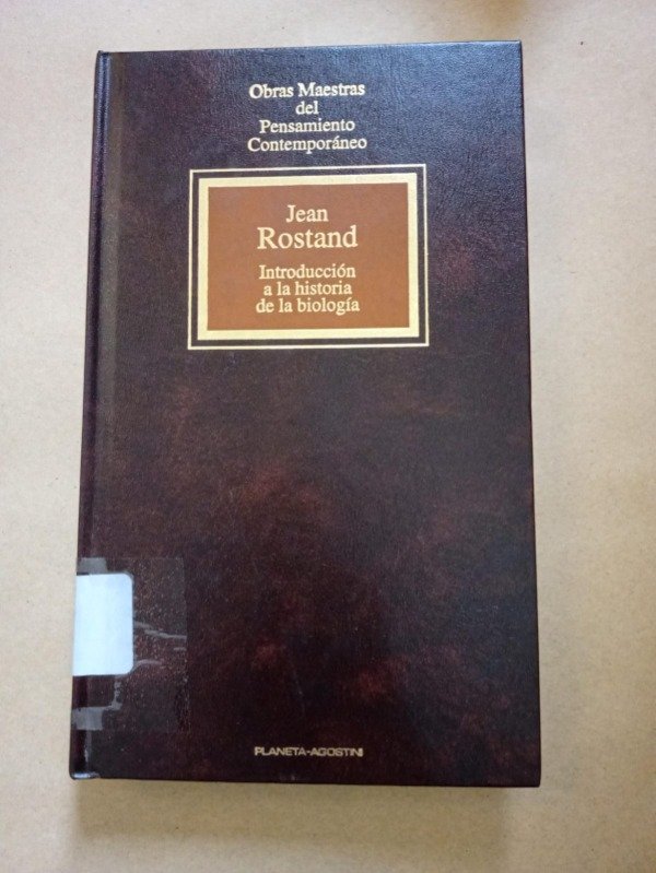 Producto - Introducción a la historia biología - Rostand - Planeta Agostini 1994