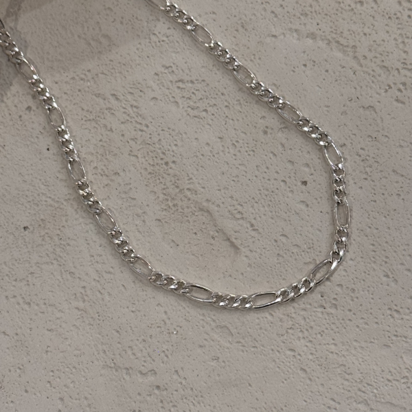 Producto - Cadena figaro 5mm x 60cm PL