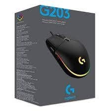 Producto - Mouse Gamer Logitech G203 RGB Negro Blanco Azul - 0