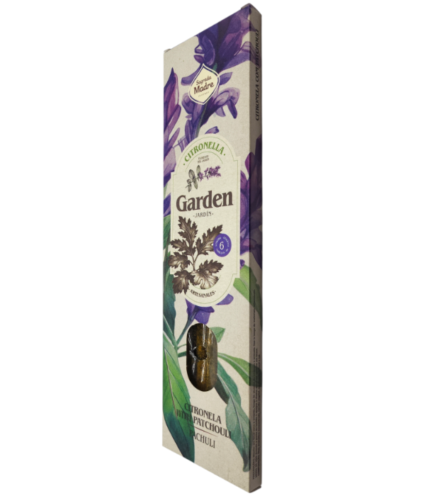 Producto - Sahumerios Garden Citronella Sagrada Madre - 6 Varillas - Pachuli