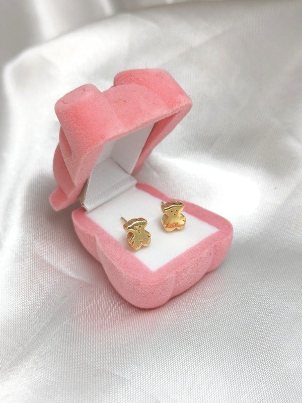 Producto - Aros Osito Oro 18kt Cierre Mariposa - 4