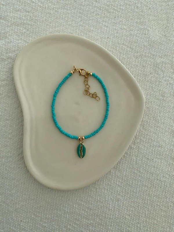 Producto - Tobillera caracol aqua