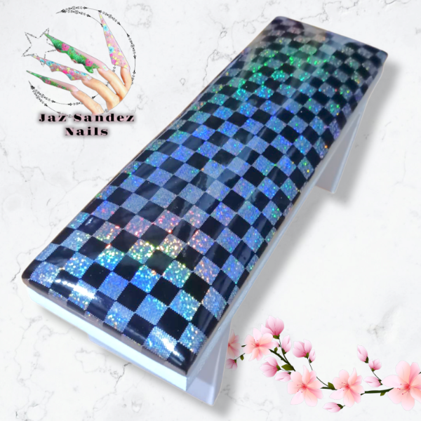 Producto - APOYAMANOS RECTANGULAR AJEDREZ 26,5 x 11 x10