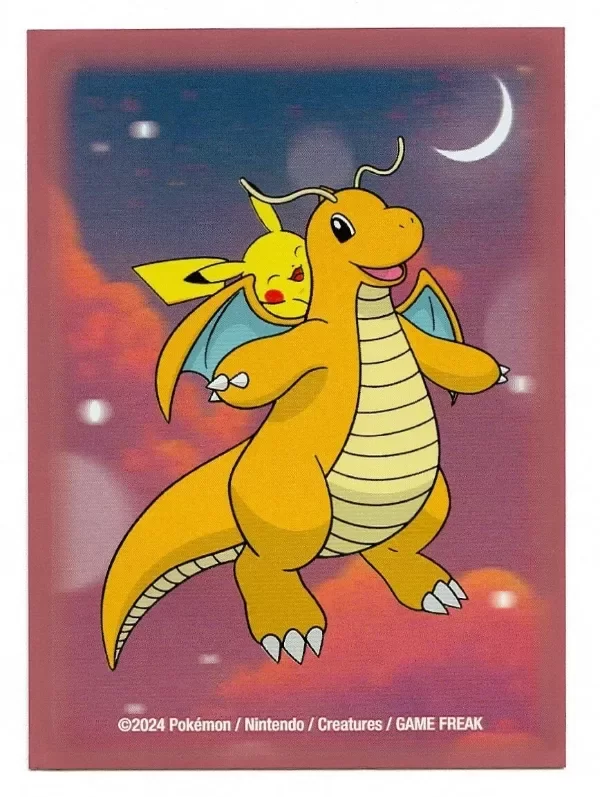 Producto - Pokémon Center Dreamy Dragonite Folios Sleeves Pikachu - 65 Folios - IMPORTADOS