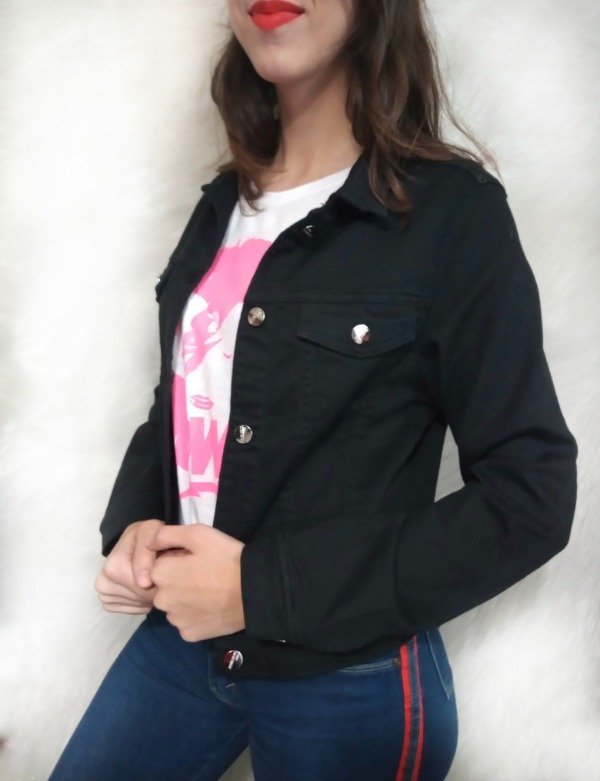 Campera Jean Negra - Maldita Moda