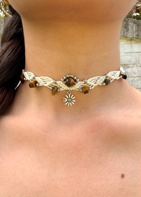 Producto - Collar Éter Ojo de Tigre - plateado