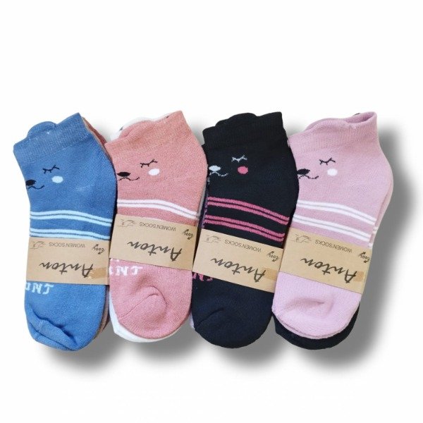 Producto - DOCENA CERRADA - Soquetes con Orejitas Damas