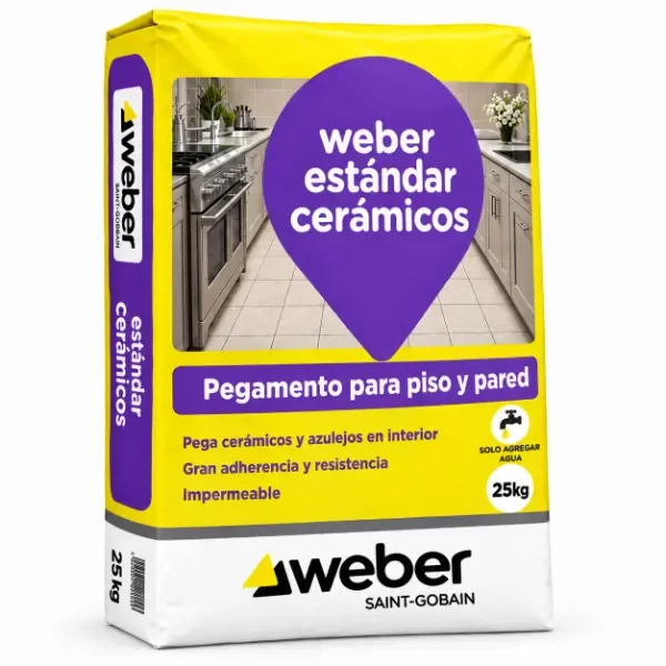 Adhesivo Weber Estándar Cerámicos 25 Kg