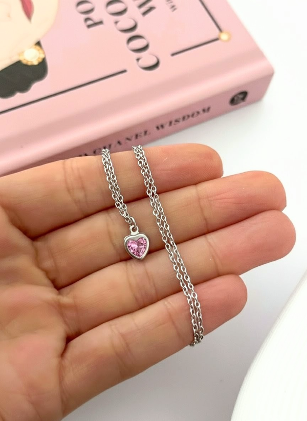 Producto - Conjunto Heart rosa