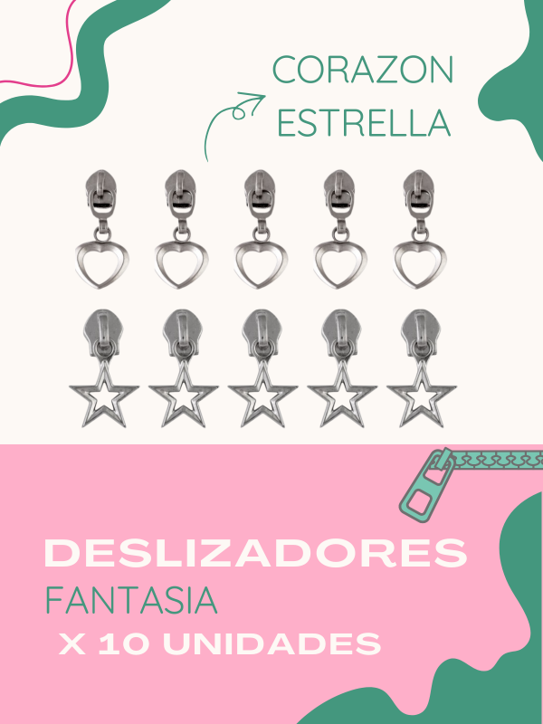 Producto - PACK - DESLIZADORES FANTASÍA X 10