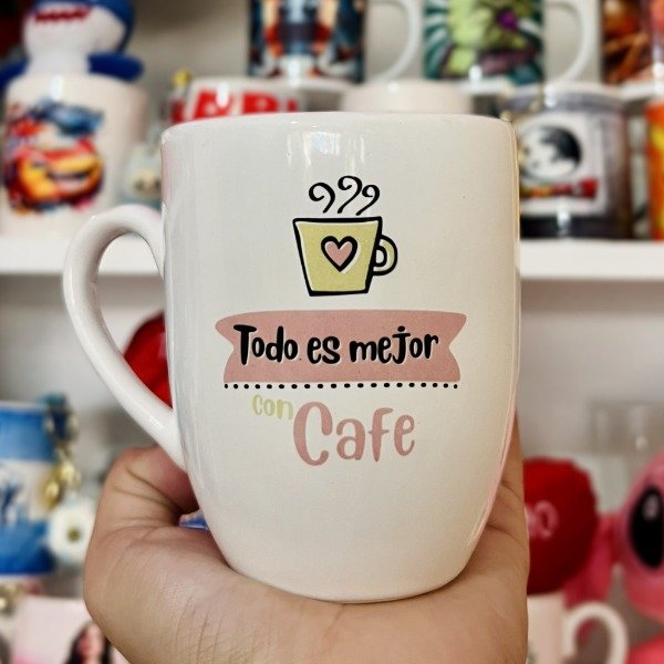 Producto - Taza TODO ES MEJOR CON CAFE