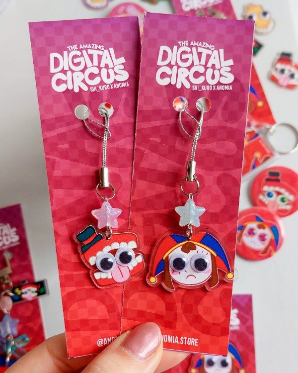 Producto - CHARMS Y PINES WOBBLY EYES -  DIGITAL CIRCUS by ShiKuro - 0