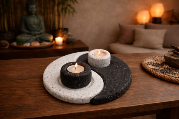 Producto - Porta Vela Yin Yang Grande