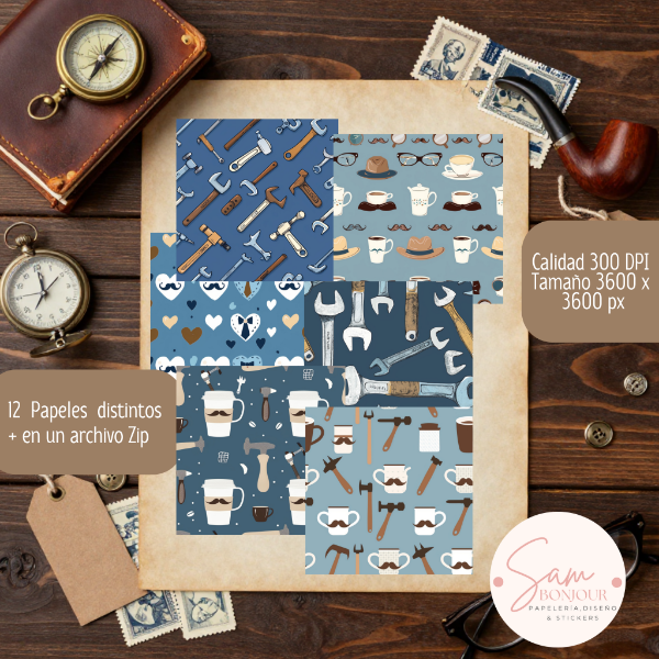 Producto - Archivo Digital: Papeles Día del padre 4