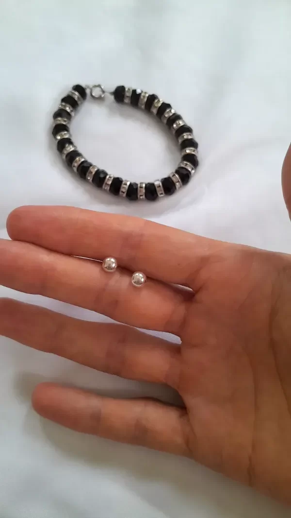 Producto - Aritos bolita plata 925