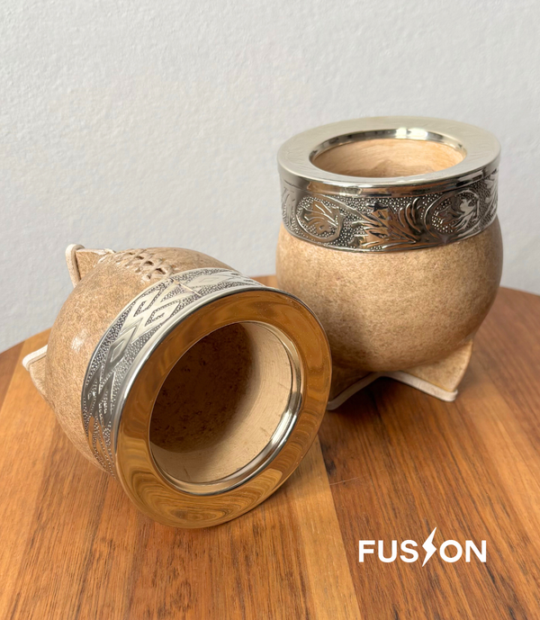 Producto - Mate Imperial Crudo de Calabaza - Virola de Alpaca