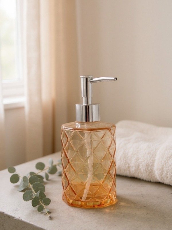 Producto - Dispensero vidrio diamante rose gold