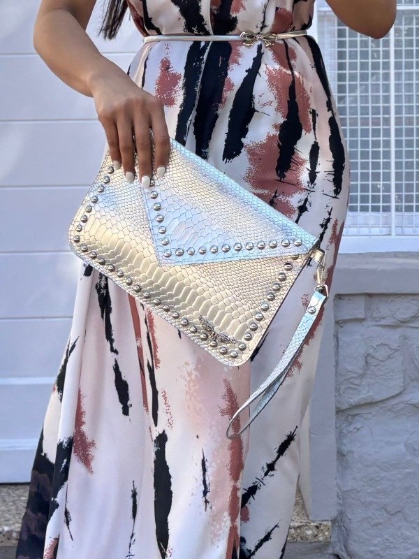Producto - SOBRE CROCO PLATA