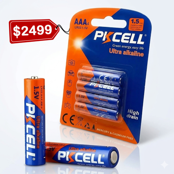 Producto - Blíster de 4 Pilas Alcalinas AAA PIKCELL 1.5V