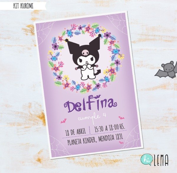 Producto - Kit imprimible Kuromi amigos de Kitty