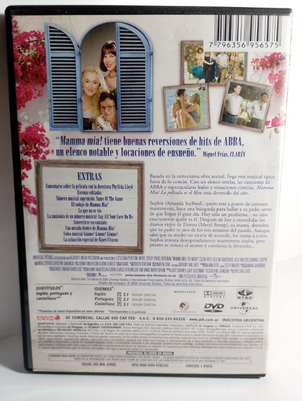 Producto - Mamma Mia! (2008) - DVD - 1