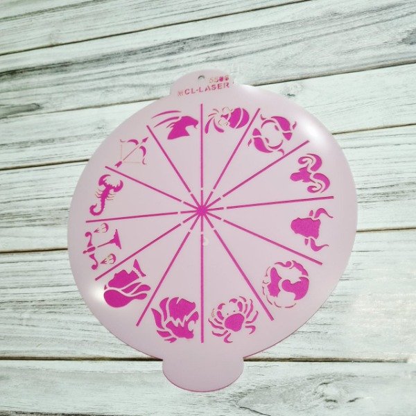 Producto - St 5506 Stencil zodiaco  de 20 cm