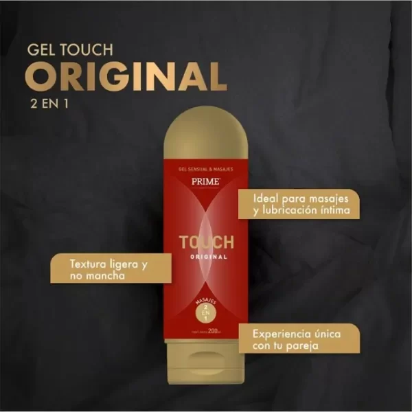 Producto - PRIME GEL TOUCH 2 EN 1 INTIMO Y MASAJES 200 ML - 2