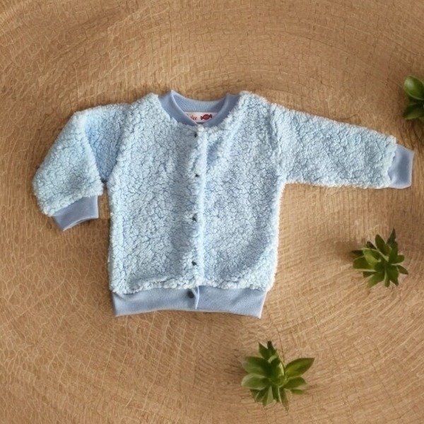 Producto - Campera Teddy Básica Cielo