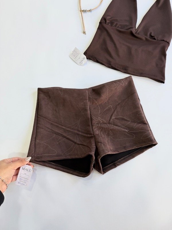 Producto - SHORT GAMUZADO TIRO BAJO